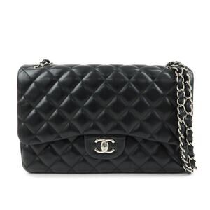 Chanel Lambskin Leather Classic Flap Bag 30 Black